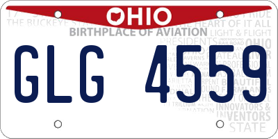 OH license plate GLG4559