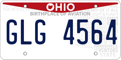 OH license plate GLG4564