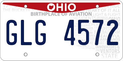 OH license plate GLG4572