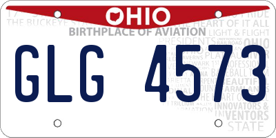OH license plate GLG4573
