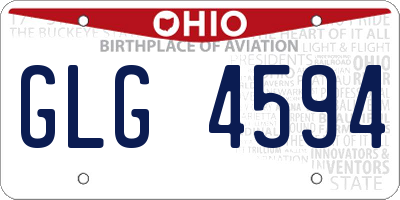 OH license plate GLG4594