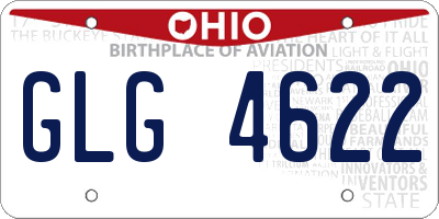 OH license plate GLG4622