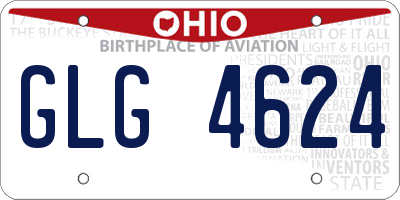 OH license plate GLG4624