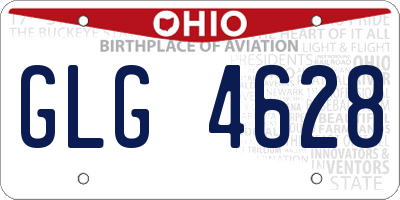 OH license plate GLG4628