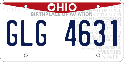 OH license plate GLG4631