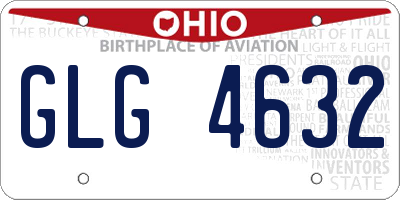 OH license plate GLG4632