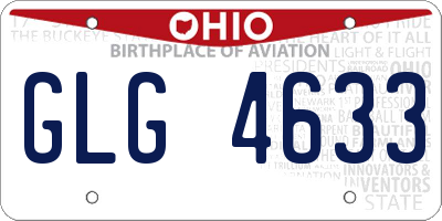OH license plate GLG4633