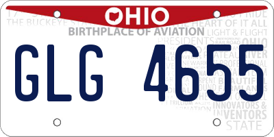 OH license plate GLG4655