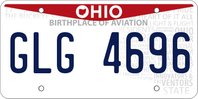 OH license plate GLG4696