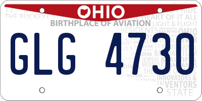 OH license plate GLG4730