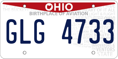 OH license plate GLG4733