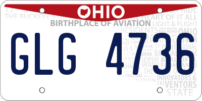 OH license plate GLG4736