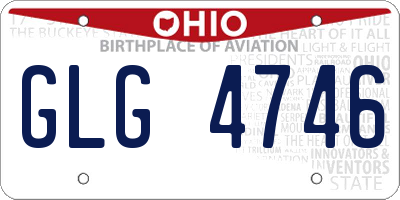OH license plate GLG4746