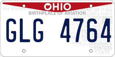 OH license plate GLG4764