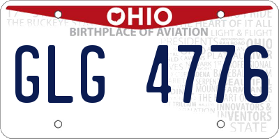 OH license plate GLG4776
