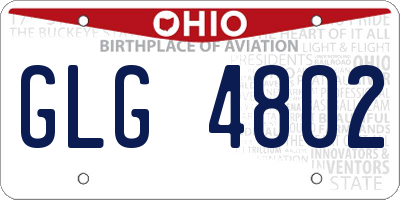 OH license plate GLG4802