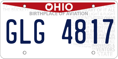 OH license plate GLG4817