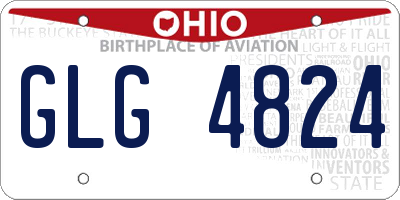 OH license plate GLG4824