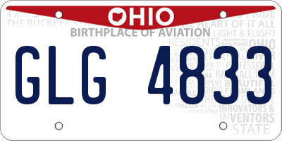 OH license plate GLG4833
