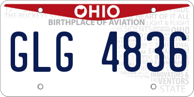 OH license plate GLG4836