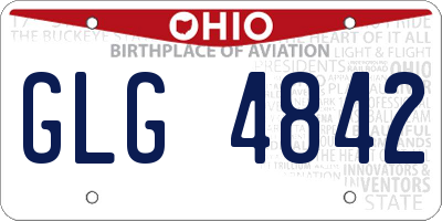 OH license plate GLG4842