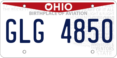 OH license plate GLG4850