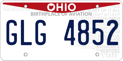 OH license plate GLG4852