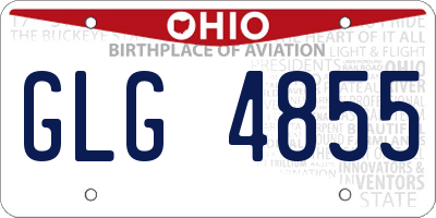OH license plate GLG4855