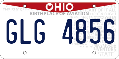 OH license plate GLG4856