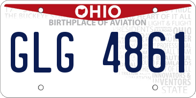 OH license plate GLG4861