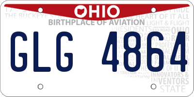 OH license plate GLG4864