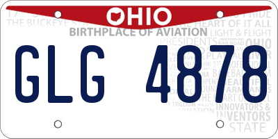OH license plate GLG4878