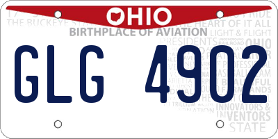 OH license plate GLG4902