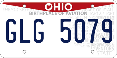 OH license plate GLG5079