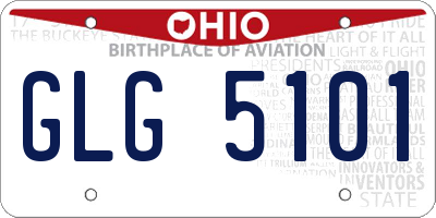 OH license plate GLG5101