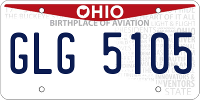 OH license plate GLG5105