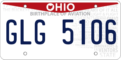 OH license plate GLG5106