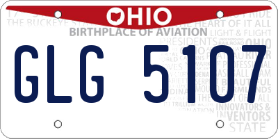 OH license plate GLG5107