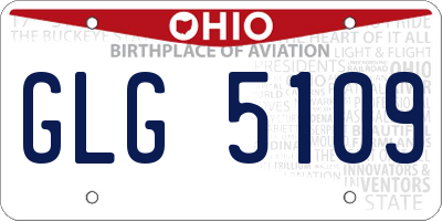 OH license plate GLG5109