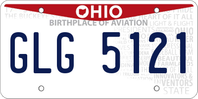 OH license plate GLG5121