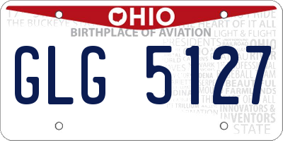 OH license plate GLG5127