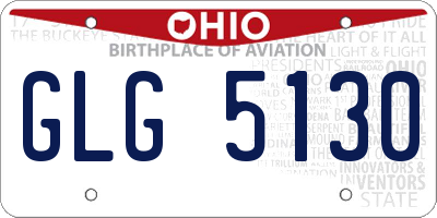 OH license plate GLG5130