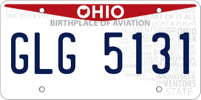 OH license plate GLG5131