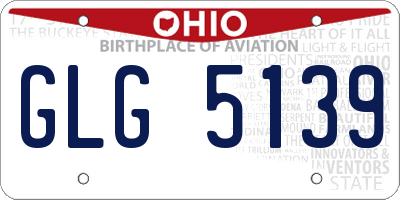OH license plate GLG5139