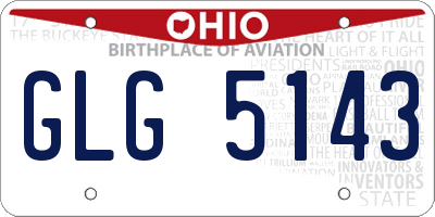 OH license plate GLG5143