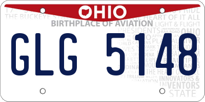 OH license plate GLG5148