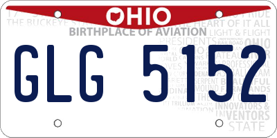 OH license plate GLG5152