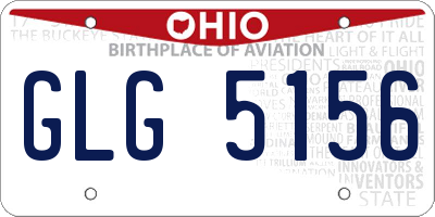 OH license plate GLG5156