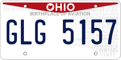 OH license plate GLG5157