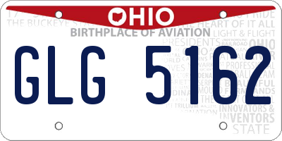 OH license plate GLG5162